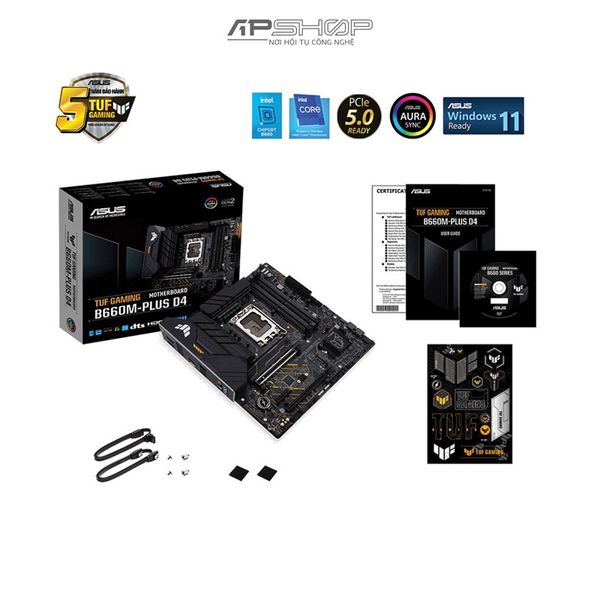 Mainboard Asus TUF GAMING B660M-PLUS D4 | Chính hãng