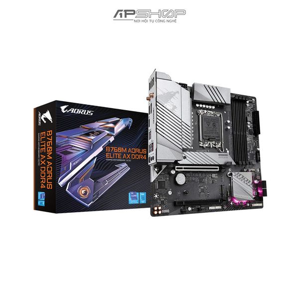 Mainboard Gigabyte B760M AORUS ELITE AX DDR4 Hỗ trợ CPU 13th/ 12th | Chính hãng