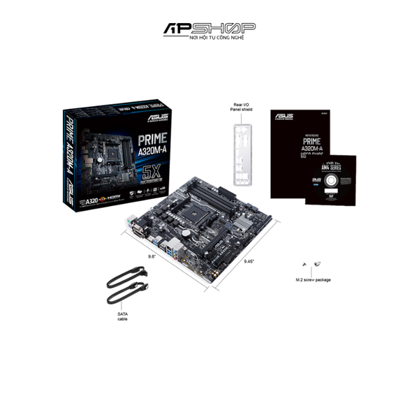 Mainboard Asus PRIME A320M-A | Chính hãng