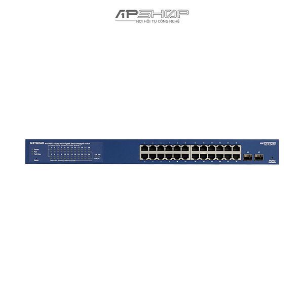 Switch Netgear GS724TP 24Port Gigabit PoE+ Smart Managed Switch with 2 SFP Ports and Cloud Management - Hàng chính hãng