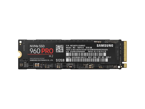 SSD Samsung 960PRO 512GB