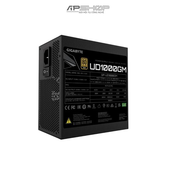 Nguồn Gigabyte UD1000GM PG5 Fully Modular 80 Plus Gold | Chính hãng