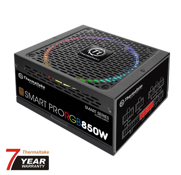 Nguồn Thermaltake Smart Pro RGB 850W 80 Plus Bronze