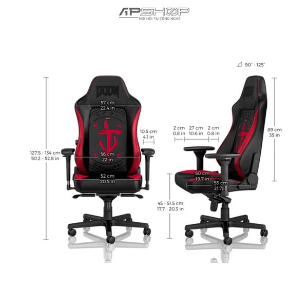 Ghế Noblechairs Hero Doom Edition PU Leather Germany | Chính hãng