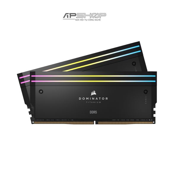 Ram Corsair DDR5 Bus 6000 64GB 2324GB | DOMINATOR TITANIUM Black RGB | 1.4V | Chính hãng