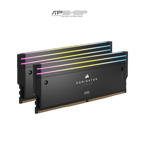 Ram Corsair DDR5 Bus 6000 64GB 2324GB | DOMINATOR TITANIUM Black RGB | 1.4V | Chính hãng