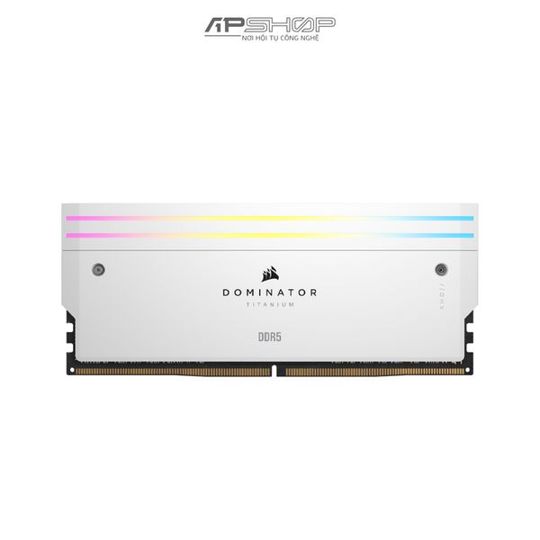 Ram Corsair DDR5 Bus 6400 32GB 2x16GB | DOMINATOR TITANIUM White RGB | 1.4V | Chính hãng