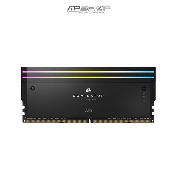 Ram Corsair DDR5 Bus 6400 64GB 2x32GB | DOMINATOR TITANIUM Black RGB | 1.4V | Chính hãng