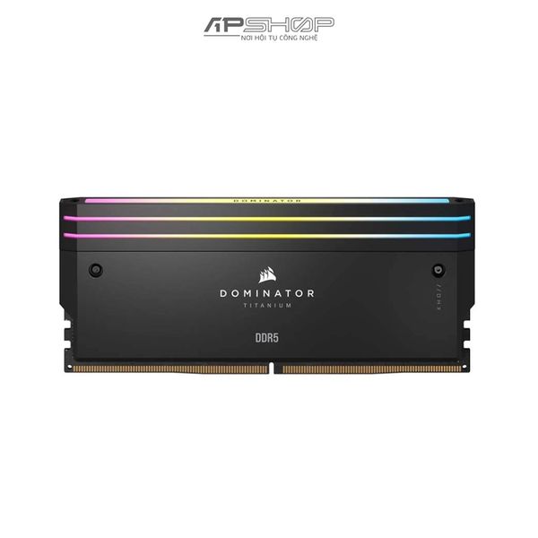 Ram Corsair DDR5 Bus 6600 64GB 2x32GB | DOMINATOR TITANIUM Black RGB | 1.4V | Chính hãng