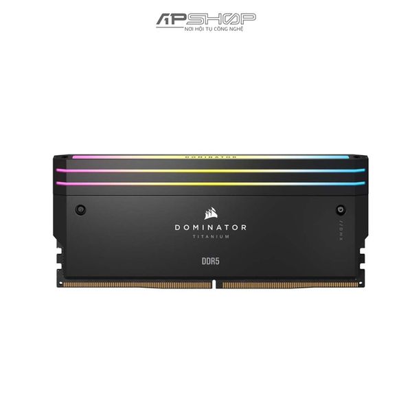 Ram Corsair DDR5 Bus 7200 32GB 2x16GB | DOMINATOR TITANIUM Black RGB | 1.45V | Chính hãng