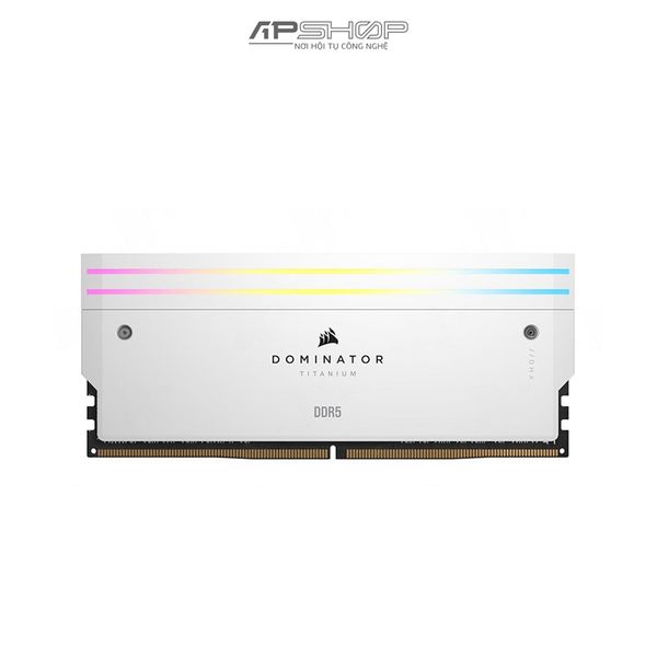 Ram Corsair DDR5 Bus 7200 32GB 2x16GB | DOMINATOR TITANIUM White RGB | 1.45V | Chính hãng