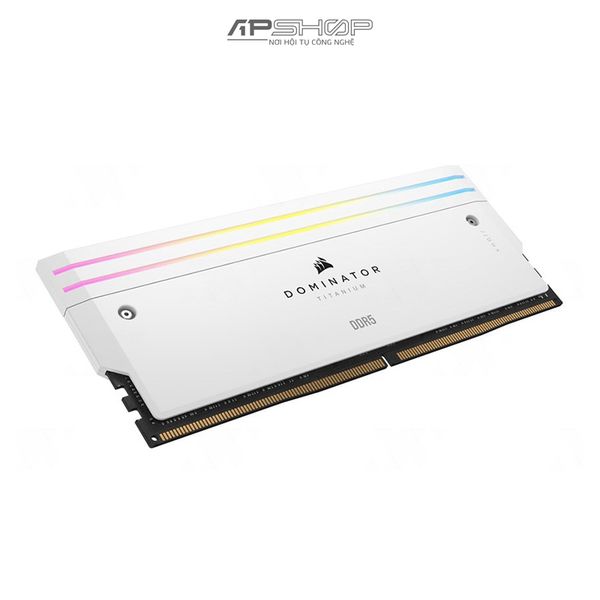 Ram Corsair DDR5 Bus 7200 32GB 2x16GB | DOMINATOR TITANIUM White RGB | 1.45V | Chính hãng