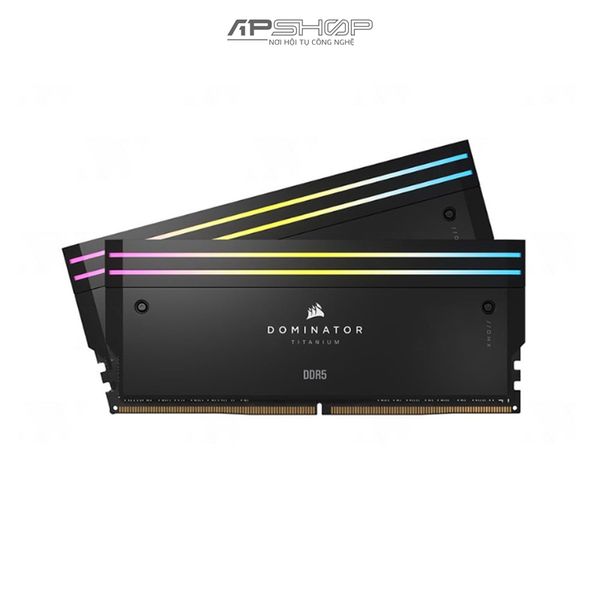 Ram Corsair DDR5 Bus 7200 32GB 2x16GB | DOMINATOR TITANIUM Black RGB | 1.45V | Chính hãng