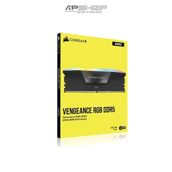 Ram Corsair Vengeance RGB Black 32GB (2 x 16GB) Bus 5600 C40 DDR5 | Chính hãng