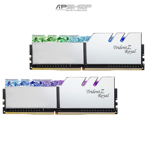 Ram GSKill Trident Z Royal 2x16GB 32GB Bus 3200 C16D Silver - Hàng chính hãng