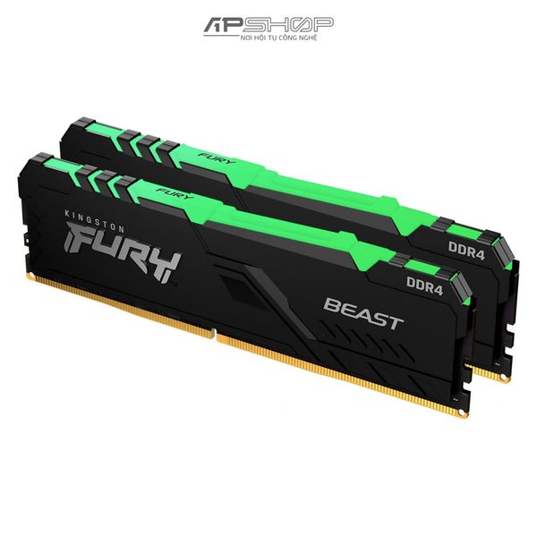 Ram Kingston Fury Beast RGB 16GB 2x8GB Bus 3200 CL16 - Hàng chính hãng