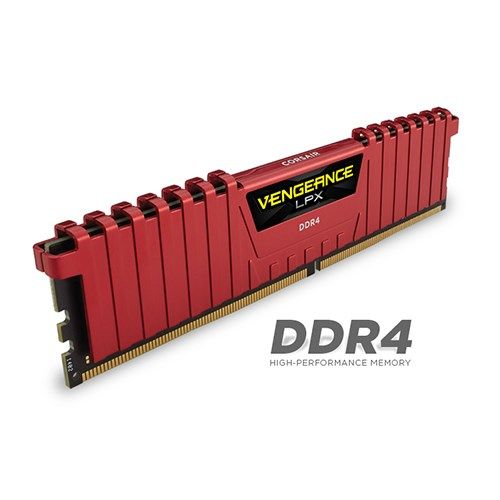 Ram Corsair Vengeance Red LPX DDR4 2 x 4GB 8G bus 2400 C14 for PC