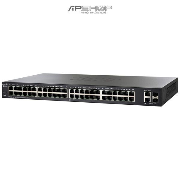 Switch Cisco SF220 48Port 10/100 Mbps + 2-port combo mini-GBIT Smart Switch - Hàng chính hãng