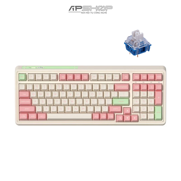 Bàn phím FL Esport CMK99SAM Strawberry Sundae RGB Hotswap 3 Mod | Chính hãng