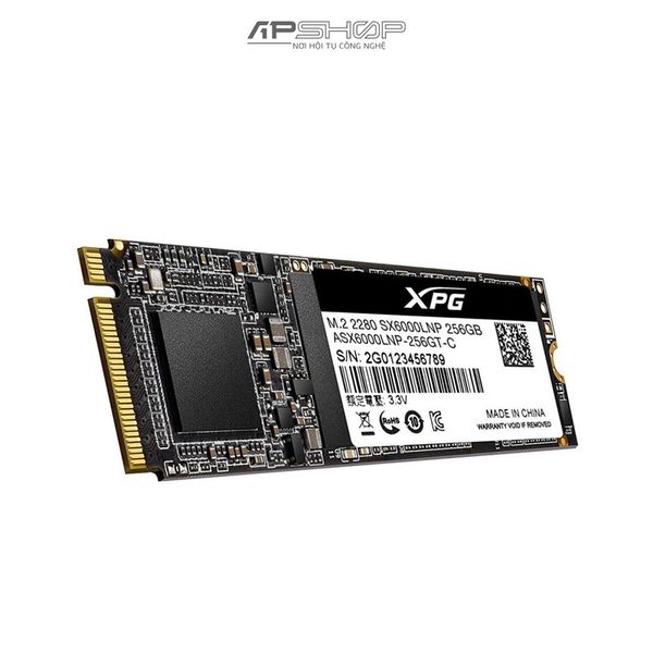 SSD Adata XPG SX6000 256GB M.2 NVMe PCIe Gen 3x4 | Chính hãng