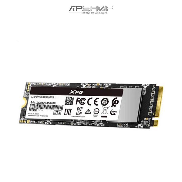SSD Adata XPG SX8100 512GB M.2 NVMe PCIe Gen 3x4 | Chính hãng