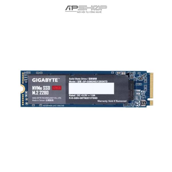 SSD Gigabyte NVMe Gen3 128GB - Chính hãng