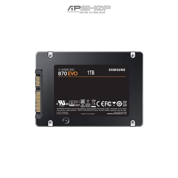 SSD Samsung 870 EVO 1TB Sata III - Hàng chính hãng