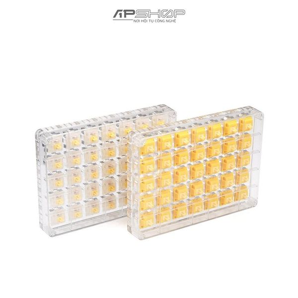 Switch Gateron CAP Milky Yellow Linear 35 nút Pre Lube | Chính hãng