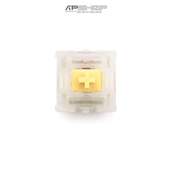 Switch Gateron CAP Milky Yellow Linear 35 nút Pre Lube | Chính hãng