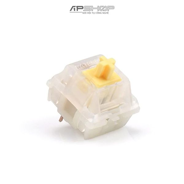 Switch Gateron CAP Milky Yellow Linear 35 nút Pre Lube | Chính hãng