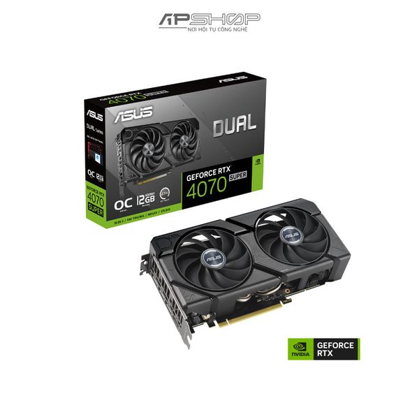 VGA ASUS Dual RTX 4070 SUPER EVO OC Edition 12GB GDDR6X