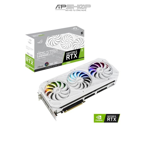 VGA ASUS ROG STRIX RTX 3080 10G GAMING WHITE V2 - Hàng chính hãng