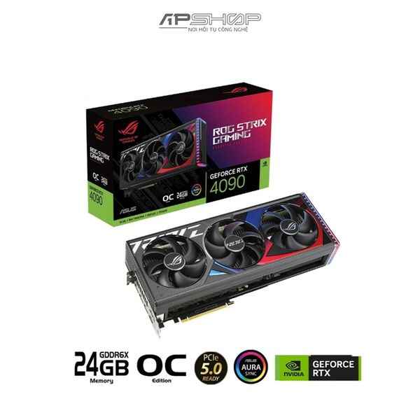 VGA ASUS ROG STRIX RTX 4090 OC Edition 24GB | Chính hãng