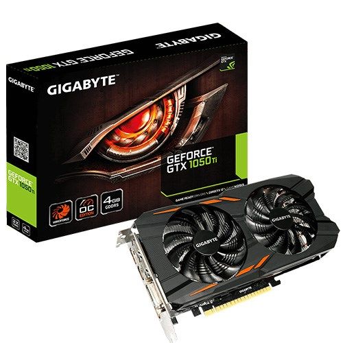 VGA Gigabyte GTX 1050 Ti Windforce OC 4GB