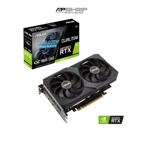 VGA ASUS DUAL RTX 3060 Ti OC Edition 8GB MINI V2 | Chính hãng