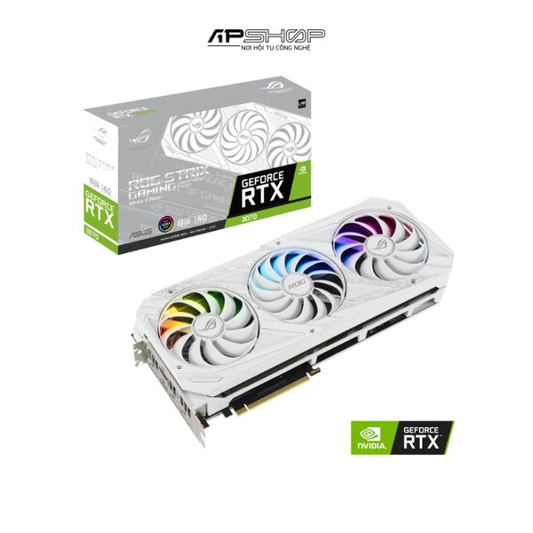 VGA ASUS ROG STRIX RTX 3070 8GB V2 GAMING WHITE | Chính hãng