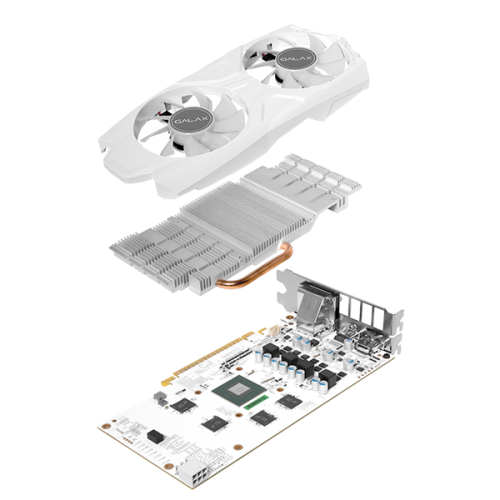 Vga Galax GTX 1050 Ti EXOC White 4GB