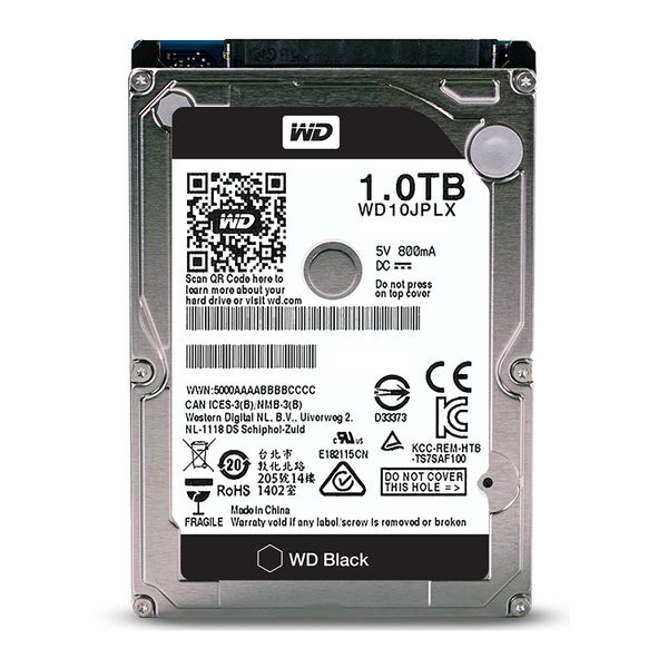 Western 1TB 7200RPM Black 32MB For Laptop