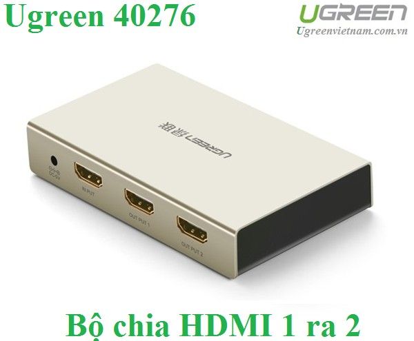 Bộ chia HDMI 1 ra 2 cổng hỗ trợ 4Kx2K full HD 1080P chính hãng Ugreen 40276 cao cấp