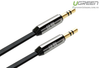 Cáp Audio 3.5mm 1M Ugreen 2 đầu mạ vàng 24K chính hãng Ugreen 10720 cao cấp