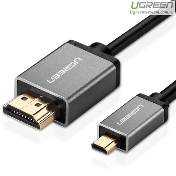 Cáp chuyển đổi Micro HDMI sang HDMI dài 3M Gold chính hãng Ugreen 10143