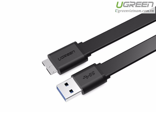 Cáp sạc USB 3.0 kết nối dữ liệu dài 0,5m chính hãng Ugreen 10853 cao cấp