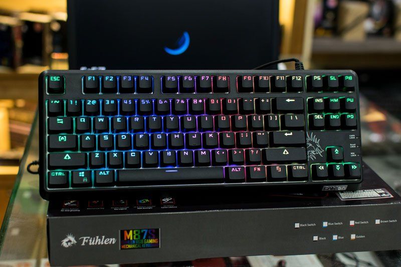 Bàn phím cơ Fuhlen SM680R RGB Black Blue switch