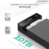 Hộp đựng ổ cứng 3.5 inch Sata/USB 3.0 hỗ trợ 10TB chính hãng Ugreen 50422 cao cấp
