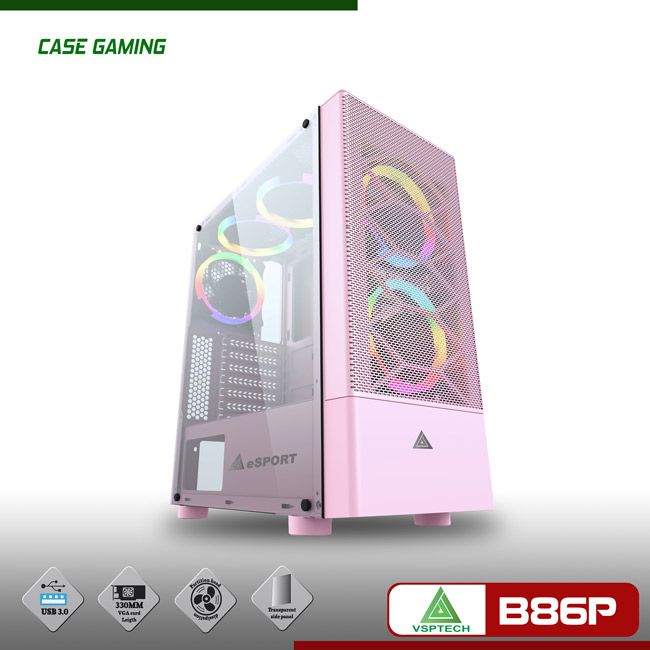 Case VSPTECH Gaming B86 pink (hồng)