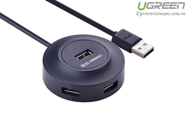 Bộ chia 4 cổng USB 2.0 Ugreen 20277 (màu đen)