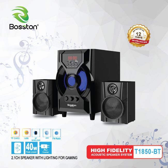 Loa vi tính Bosston bluetooth 2.1 T1850-BT