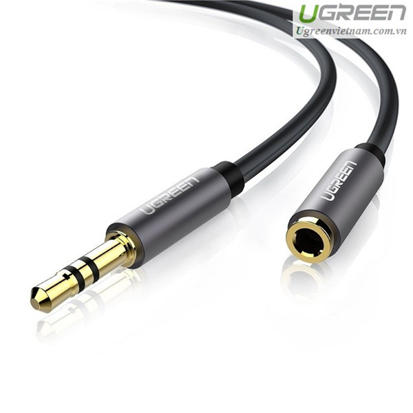 Cáp Audio 3.5mm dây tròn 1M Chính hãng Ugreen UG-10733 mạ vàng 24K