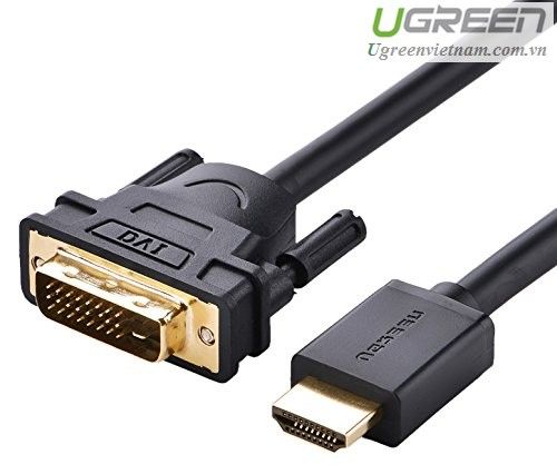 Cáp chuyển đổi HDMI to DVI 24+1 dài 2m HD106 chính hãng Ugreen 10135