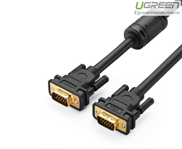 Cáp VGA 3+6C dài 2M cho Màn Hình, Máy Chiếu Chính Hãng Ugreen 11646 Cao Cấp